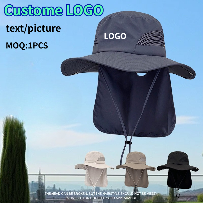 Aquatic Sports Hat - Кепка-панама с индивидуальным принтом логотипа, летняя,